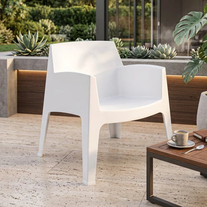 Set de Jardín Mesa + 2 sillas - Magna - Blanco