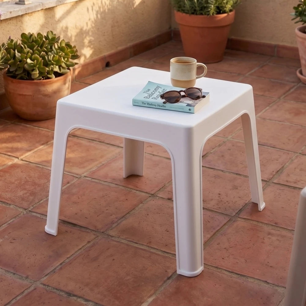 Set de Jardín Mesa + 2 sillas - Magna - Blanco