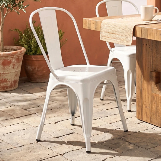 Silla Metálica Tolix - Blanco