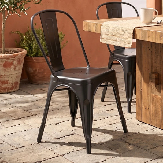 Silla Metálica Tolix - Negro