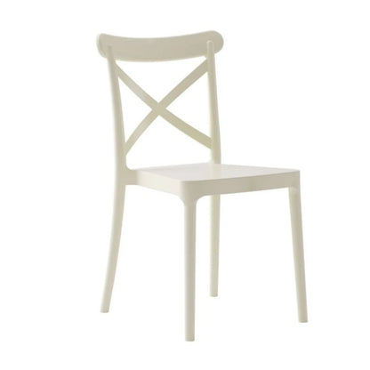 Silla Cruceta de polipropileno ZJ09 - Blanco