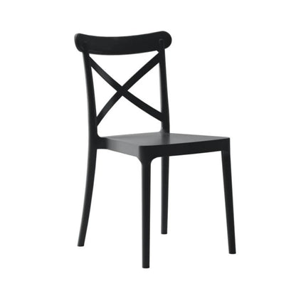 Silla Cruceta de polipropileno ZJ09 - Negro