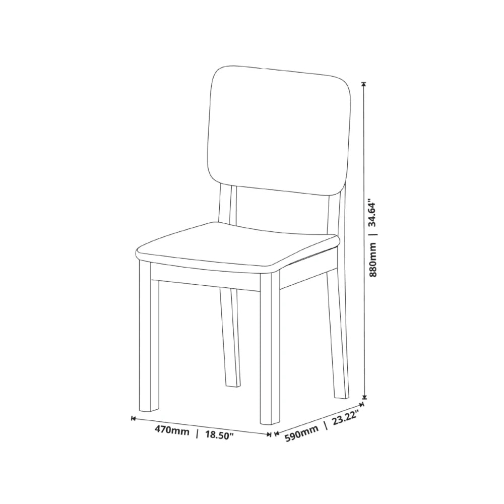 Silla de Comedor Classic - Línea Nevada - Cuero Sintético