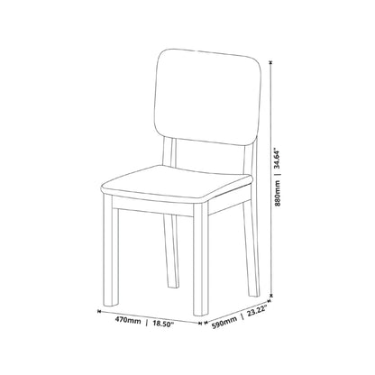 Silla de Comedor Classic - Línea Nevada - Cuero Sintético