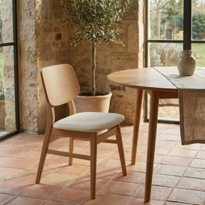 Silla de Comedor Madera natural Arcadia - Línea Serena