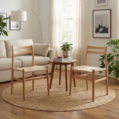 Silla de Comedor Madera natural Beige Francia - Línea Serena