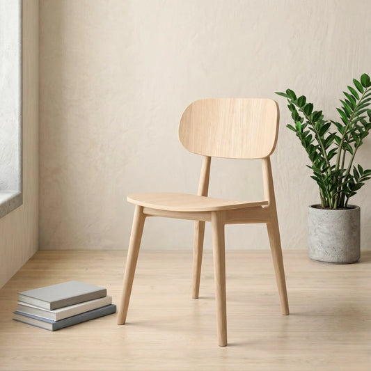 Silla de Comedor Madera natural Beige Lisboa - Línea Serena