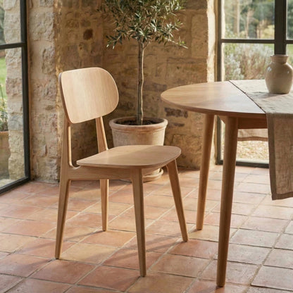 Silla de Comedor Madera natural Beige Lisboa - Línea Serena