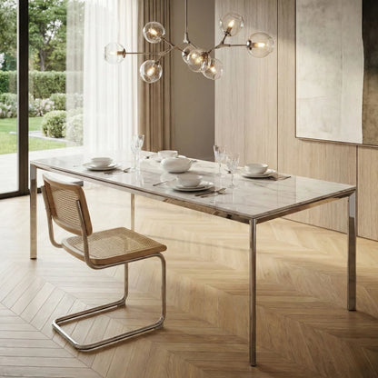 Silla de comedor Metal cromado Bauhaus - Línea Serena