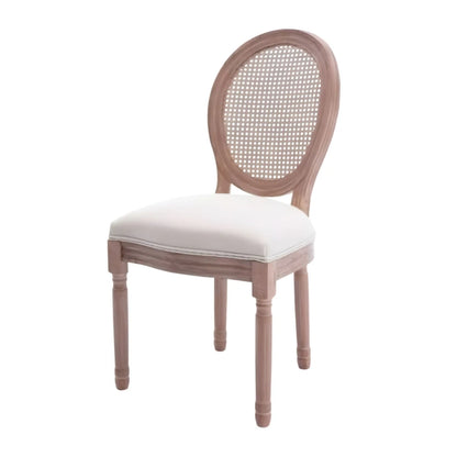 Silla de Comedor Tapizada Madera natural Luis XV - Línea Serena