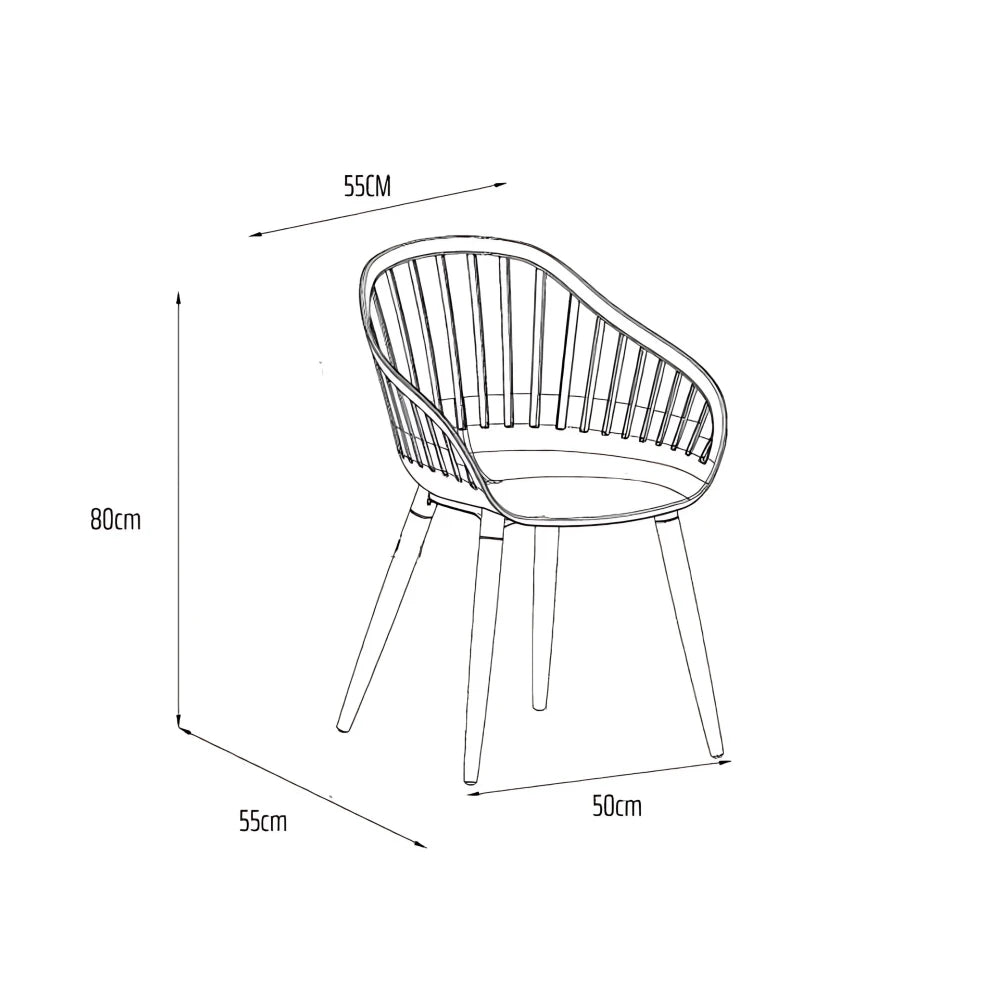 Silla de exterior - Santorini