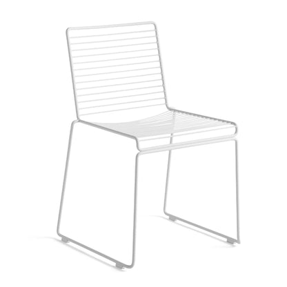 Silla De Exterior Metal Apilable - Blanco