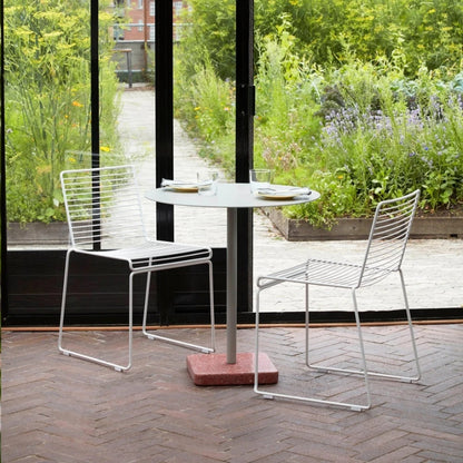 Silla De Exterior Metal Apilable - Blanco