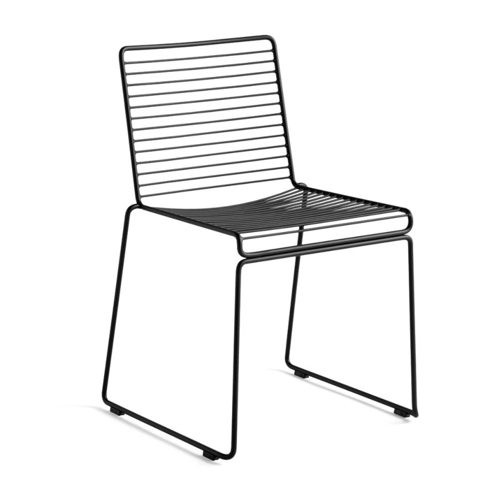 Silla De Exterior Metal Apilable - Negro