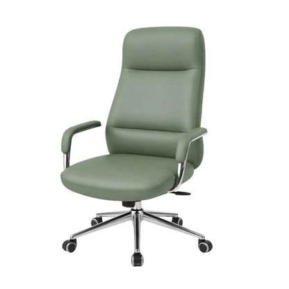 Silla De Escritorio Oficina Cromada 4 Posiciones - Pole - Azul