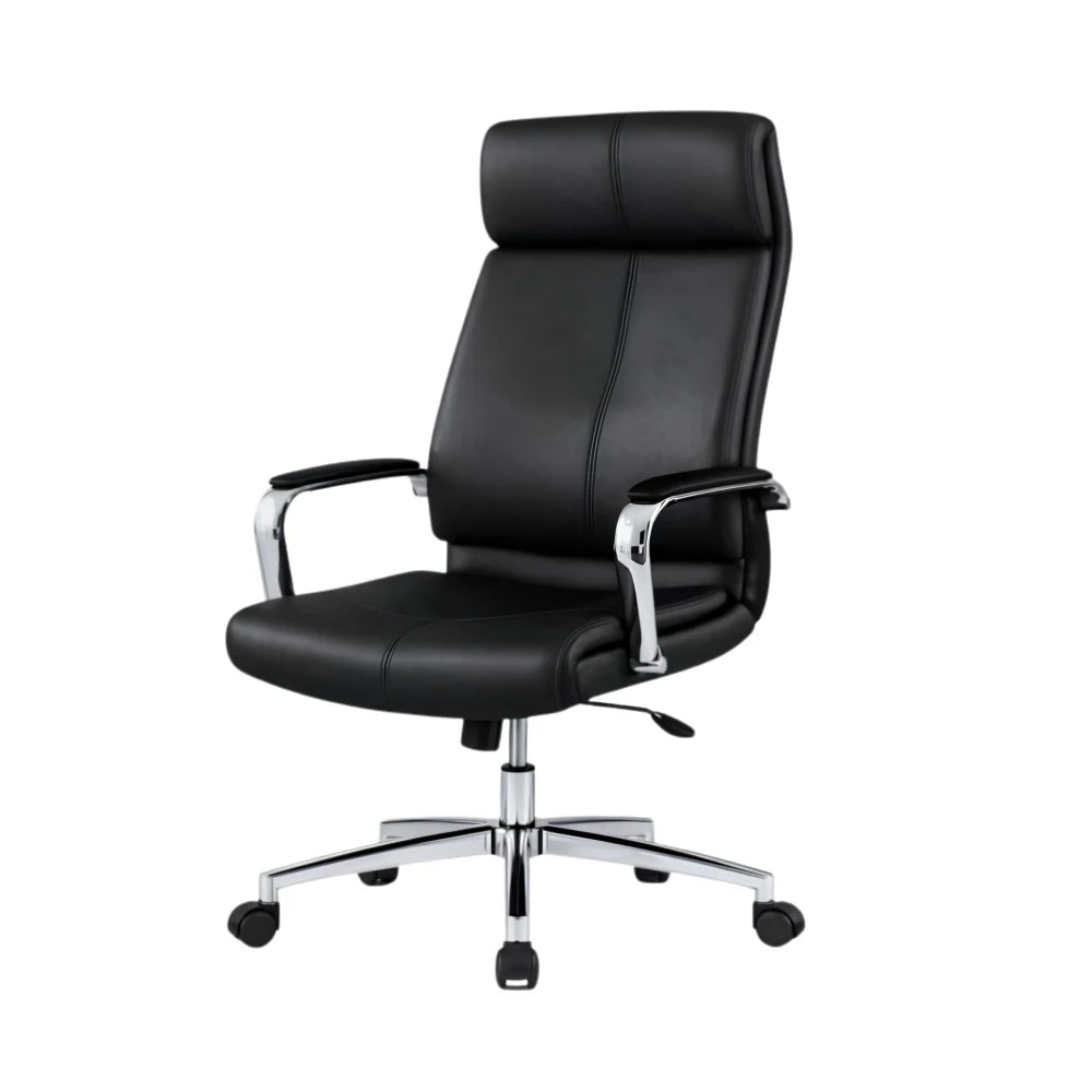 Silla De Escritorio Oficina Cromada Mariposa - Vortex - Negro