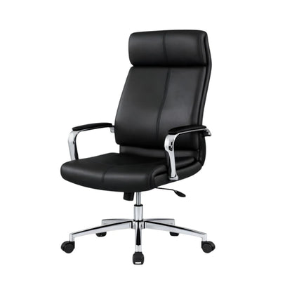 Silla De Escritorio Oficina Cromada Mariposa - Vortex - Negro