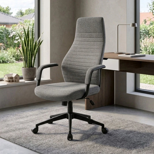 Silla De Escritorio Oficina Negra 2 Posiciones - Podium - Gris Oscuro