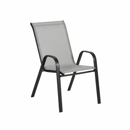 Silla de Textilina y Acero - Negro