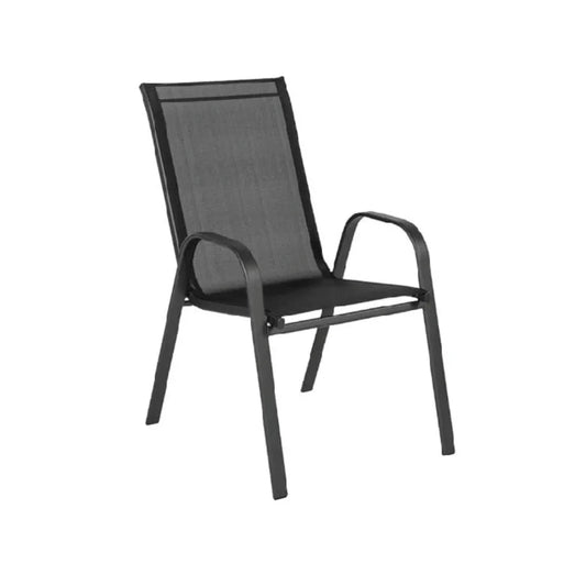 Silla de Textilina y Acero - Negro