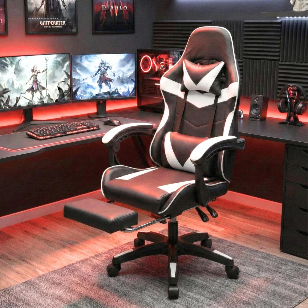 Silla Gamer Gaming Ergonomica Reclinable - Azul