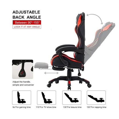 Silla Gamer Gaming Ergonomica Reclinable - Rojo