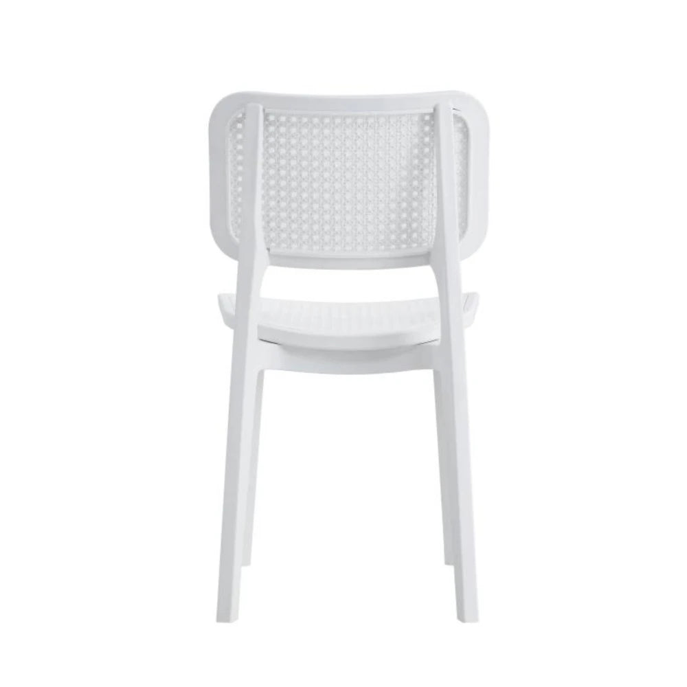 Silla Simil Rattan de polipropileno - Blanco
