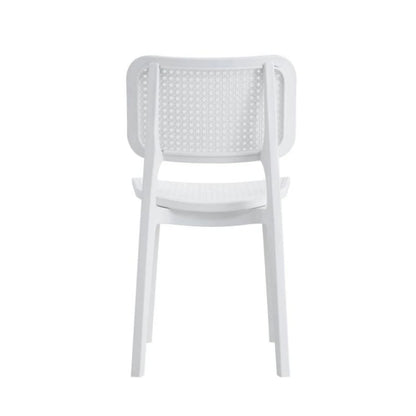 Silla Simil Rattan de polipropileno - Blanco