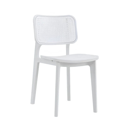 Silla Simil Rattan de polipropileno - Blanco
