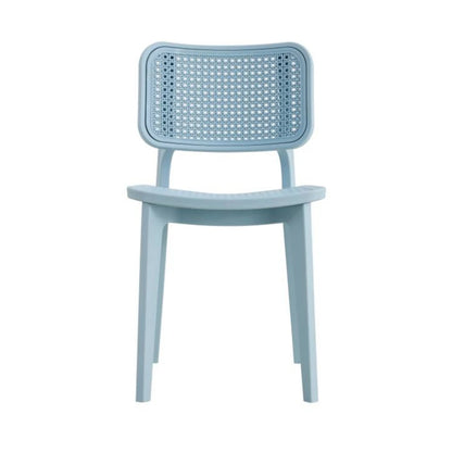 Silla Simil Rattan de polipropileno - Celeste