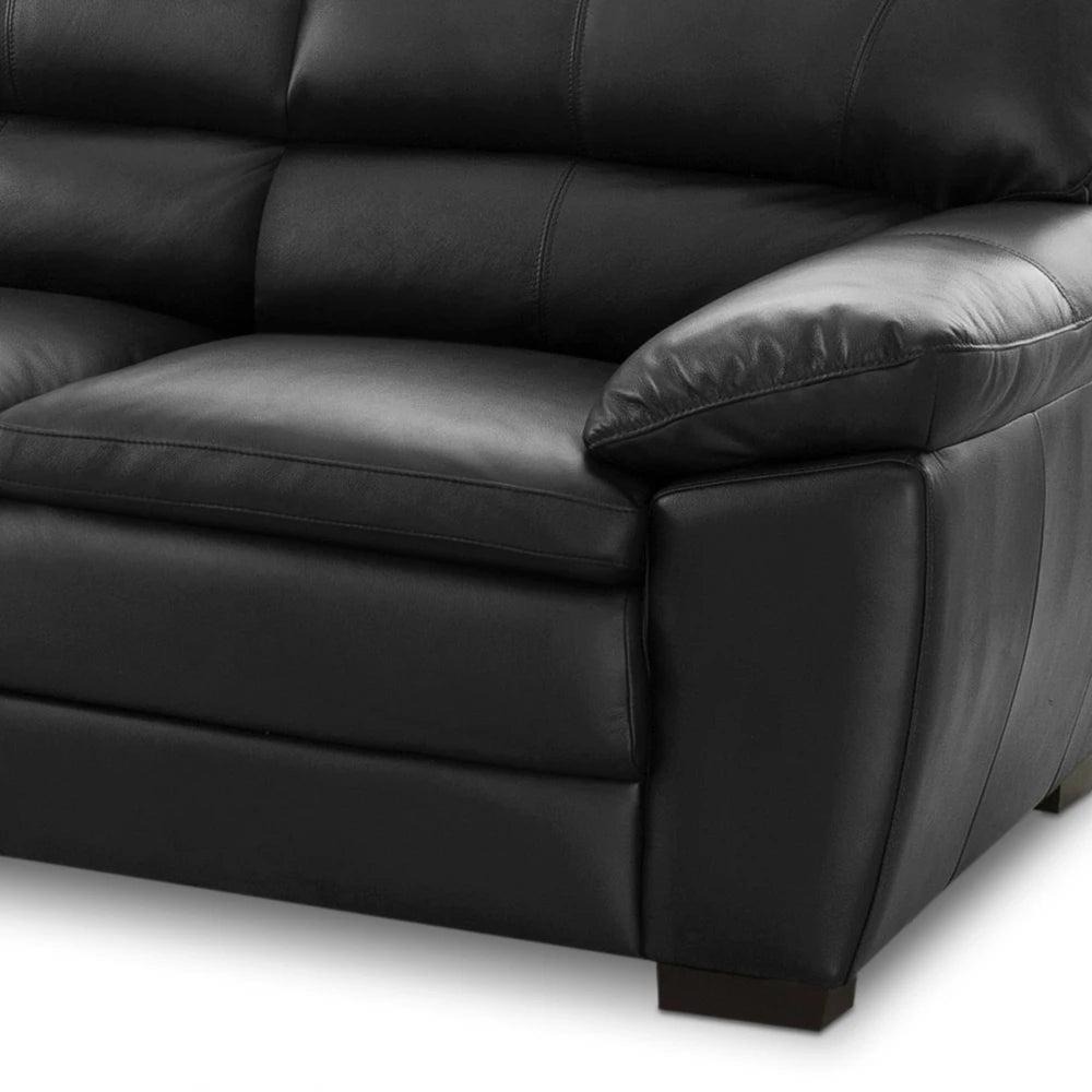 Sillón %100 Cuero - 3 Cuerpos - Promax - Negro