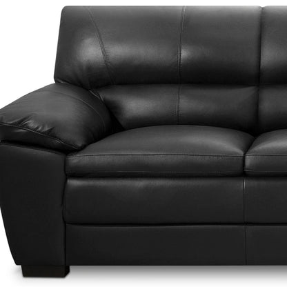 Sillón %100 Cuero - 3 Cuerpos - Promax - Negro