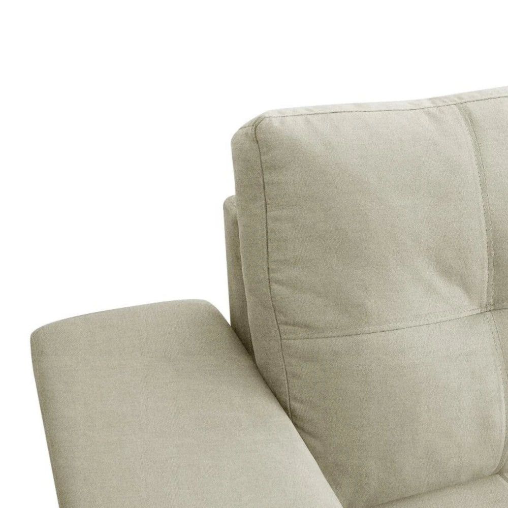 Sillón 2 Cuerpos en tela de Lino - Plaza - Beige