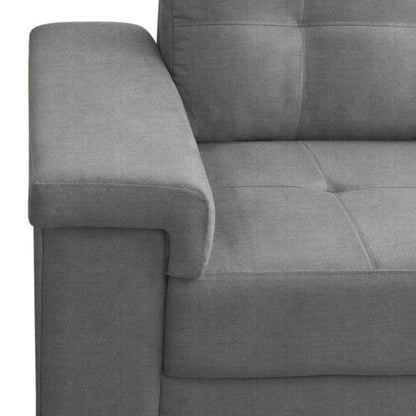 Sillón 2 Cuerpos en tela de Lino - Plaza - Gris