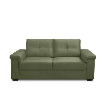 Sillón 2 Cuerpos en tela de Lino - Plaza - Verde