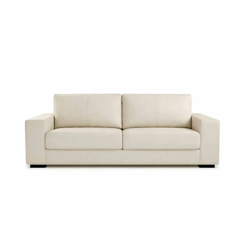 Sillón 3 cuerpos Como - 100% Cuero - Arena