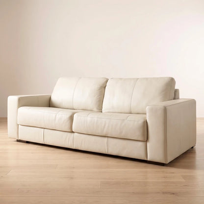 Sillón 3 cuerpos Como - 100% Cuero - Arena
