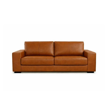 Sillón 3 cuerpos Como - 100% Cuero - Camel