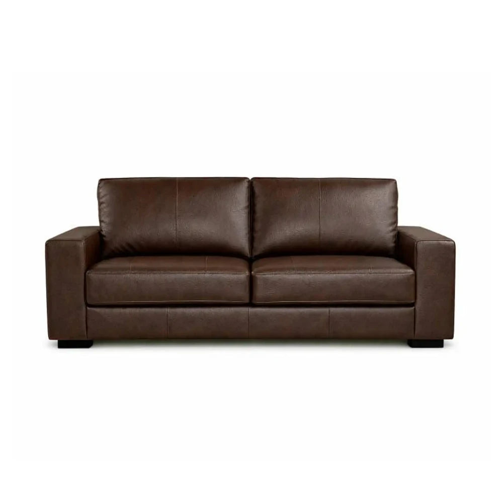 Sillón 3 cuerpos Como - 100% Cuero - Caramelo