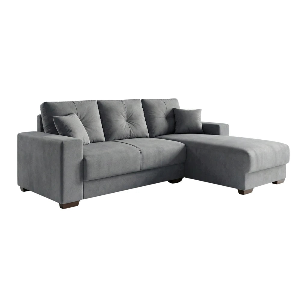 Sillón 3 cuerpos con Chaise Izquierdo - Toronto - Gris Grafito