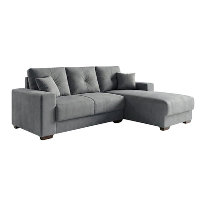 Sillón 3 cuerpos con Chaise Izquierdo - Toronto - Gris Grafito