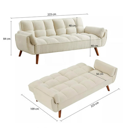 Sillón Cama 3 cuerpos Helen Gris
