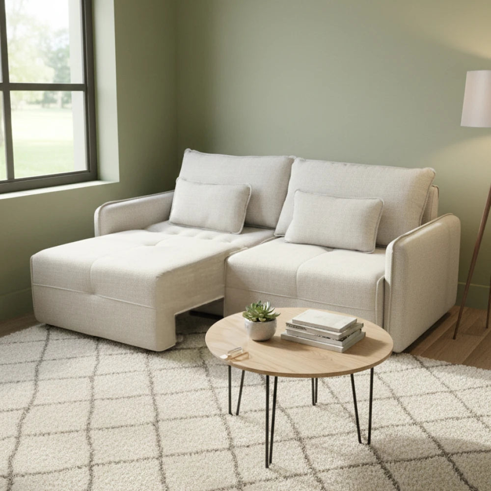 Sillón Cama Nord 3 Cuerpos - Extensible - Beige