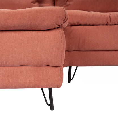 Sillón Cama con Chaise Izquierdo y derecho - Vértice - Rojo
