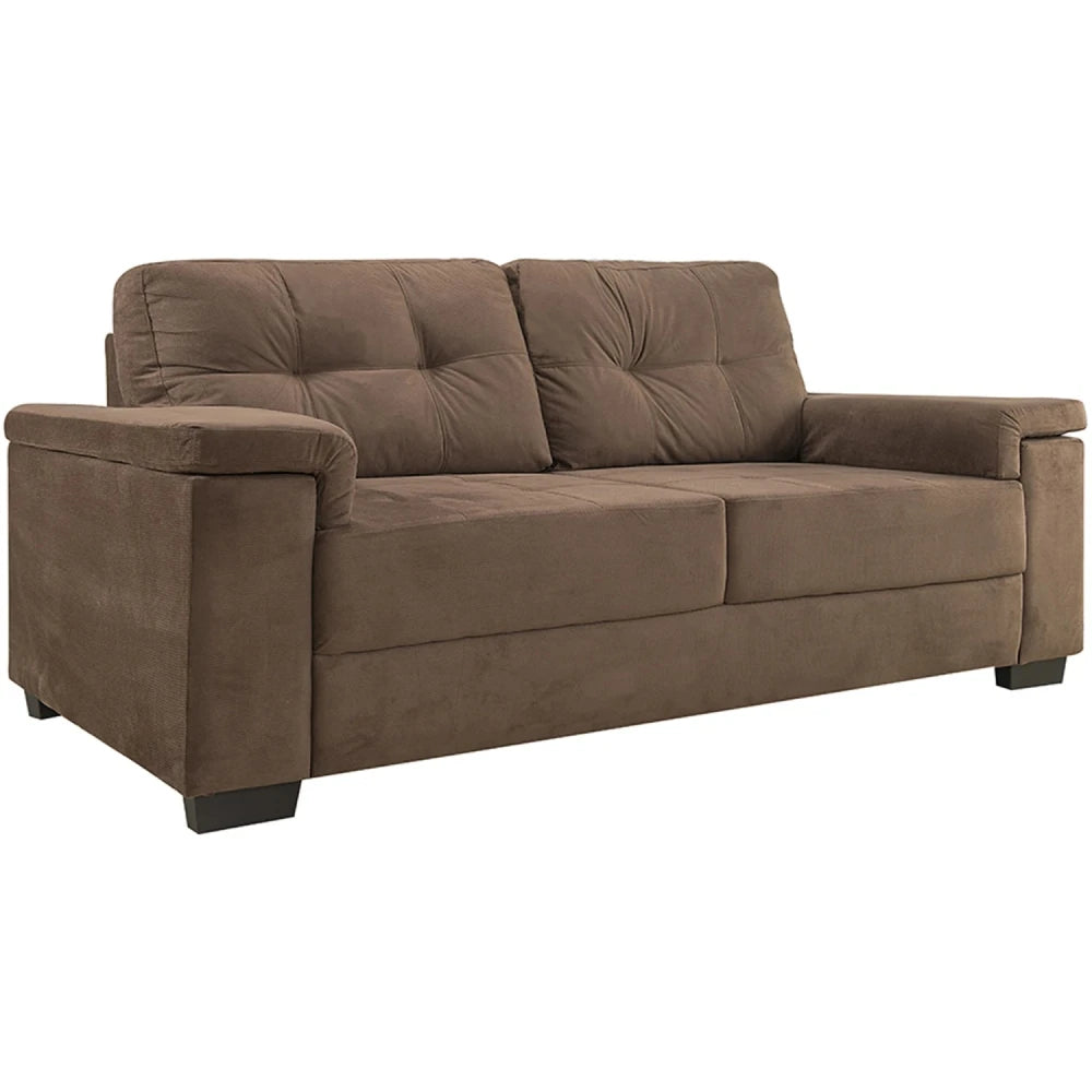 Sillon Lux - 3 Cuerpos - Tela Marron