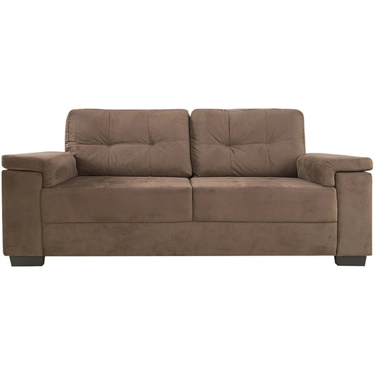 Sillon Lux - 3 Cuerpos - Tela Marron