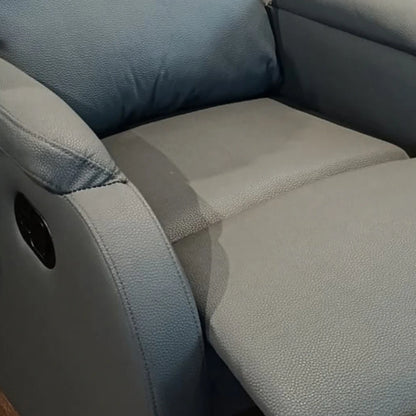 Sillón Recliner Poltrona 1 Cuerpo Cuero Sintético - Grafito