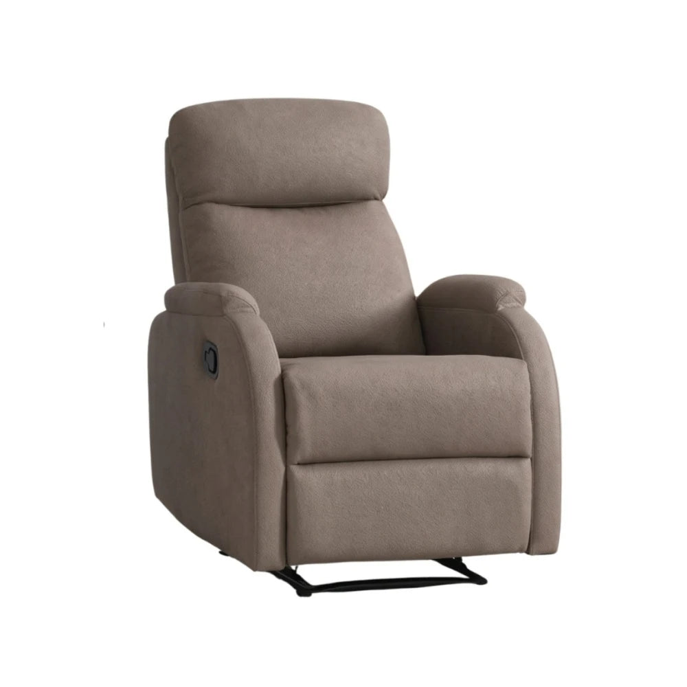 Sillón Recliner Poltrona 1 Cuerpo Cuero Sintético - Marrón