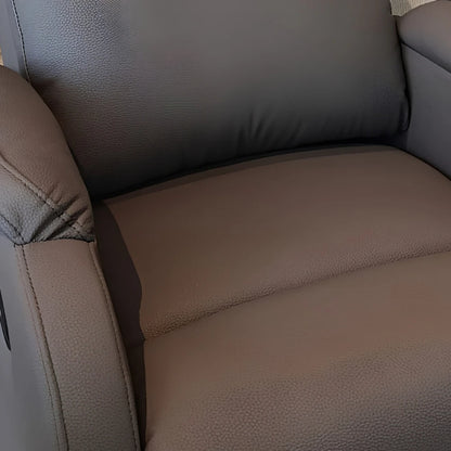 Sillón Recliner Poltrona 1 Cuerpo Cuero Sintético - Marrón