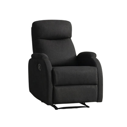 Sillón Recliner Poltrona 1 Cuerpo Cuero Sintético - Negro